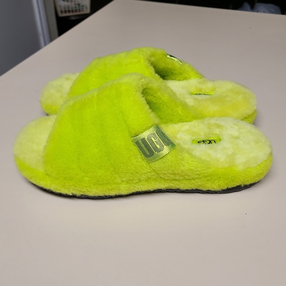 UGG Shoes - Ugg Fluff You Neon slippers size 7